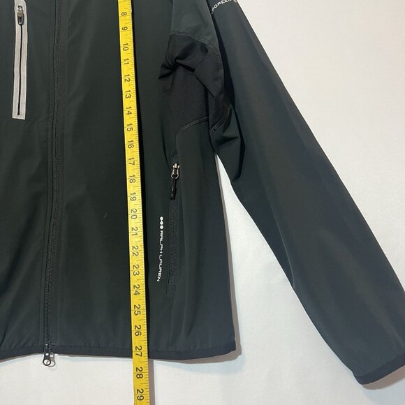 RLX Ralph Lauren Mens Golf Windbreaker Winter Jacket Medium Size Full Zip Black - Picture 8 of 16